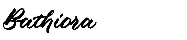 Bathiora字体