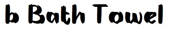 b Bath Towel字体