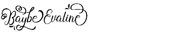 BaybeEvaline字体