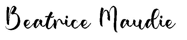 Beatrice Maudie字体