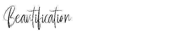 Beautification字体