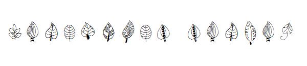 Beautiful leaves字体