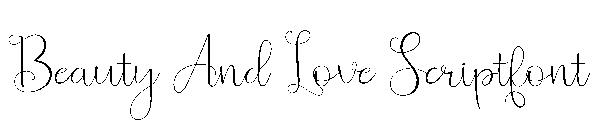 Beauty And Love Scriptfont