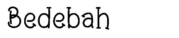 Bedebah字体