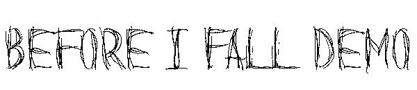 Before I Fall Demo字体
