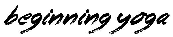 Beginning Yoga字体