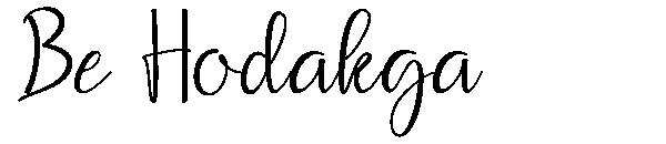 Be Hodakga字体