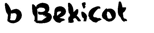 b Bekicot字体
