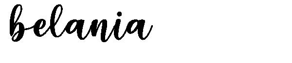 belania字体