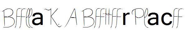 Bella K. A Better Place字体