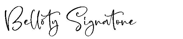 Belloty Signatone字体