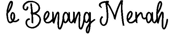 b Benang Merah字体