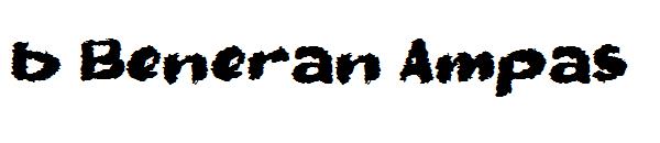 b Beneran Ampas字体