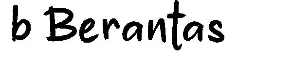 b Berantas字体
