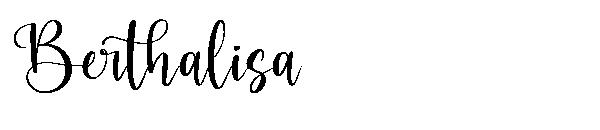 Berthalisa字体