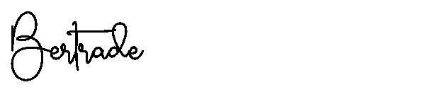Bertrade字体
