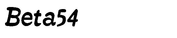 Beta54字体
