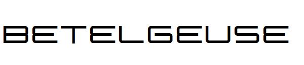 Betelgeuse字体