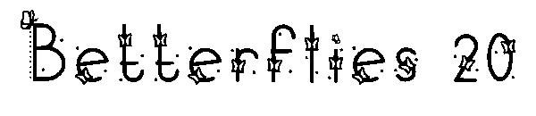 Betterflies 20字体