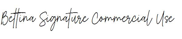 Bettina Signature Commercial Use字体