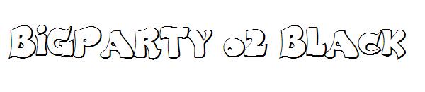BigParty O2 Black字体