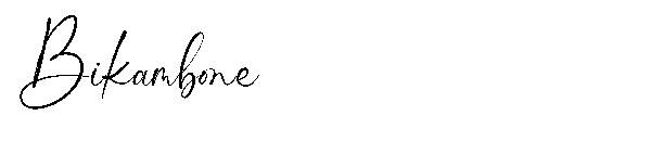 Bikambone字体