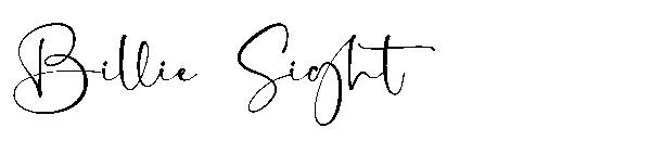 Billie Sight字体