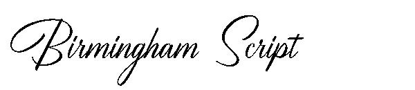 Birmingham Script字体