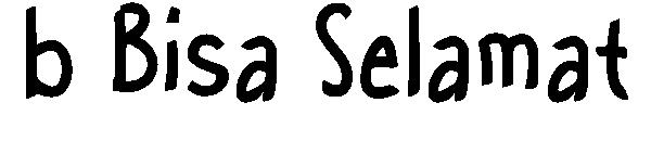b Bisa Selamat字体