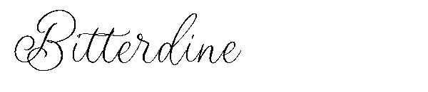 Bitterdine字体