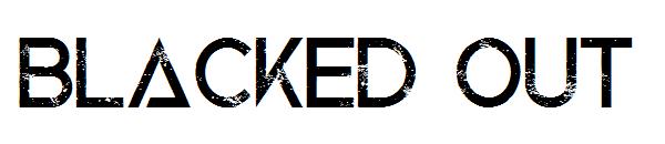 Blacked Out字体