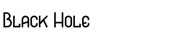Black Hole字体