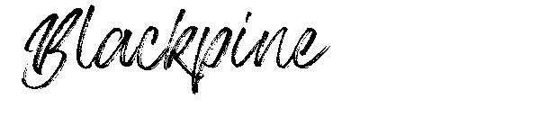 Blackpine字体