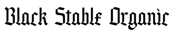 Black Stable Organic字体