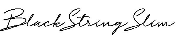 Black String Slim字体