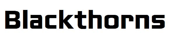 Blackthorns字体