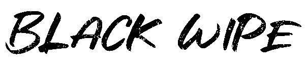 Black Wipe字体