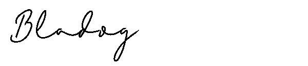 Bladog字体