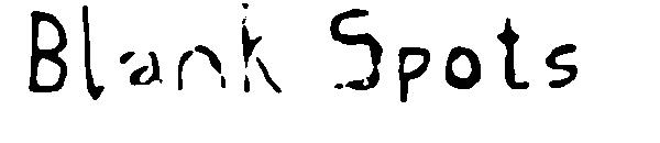 Blank Spots字体