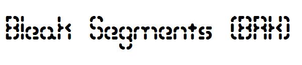 Bleak Segments (BRK)字体