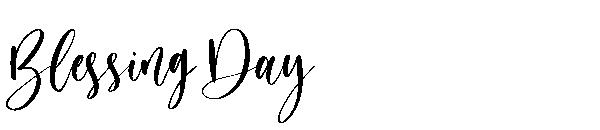 Blessing Day字体