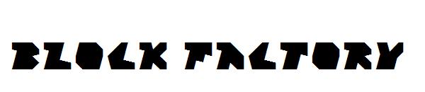 Block Factory字体
