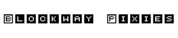 Blockway Pixies字体