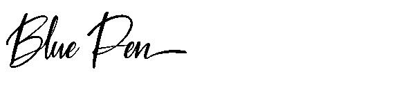 Blue Pen字体