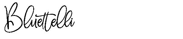 Bluettelli字体
