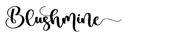 Blushmine字体