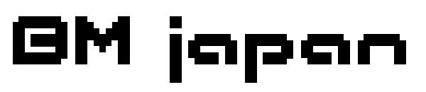 BM japan字体