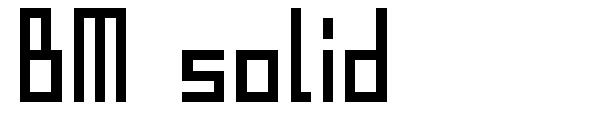 BM solid字体