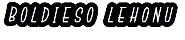 Boldieso Lehonu字体