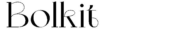 Bolkit字体